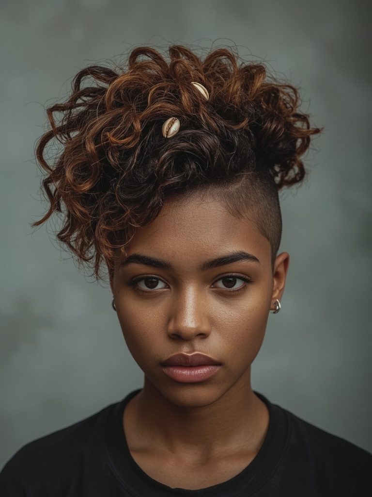 Sleek Natural Hair Mohawk
