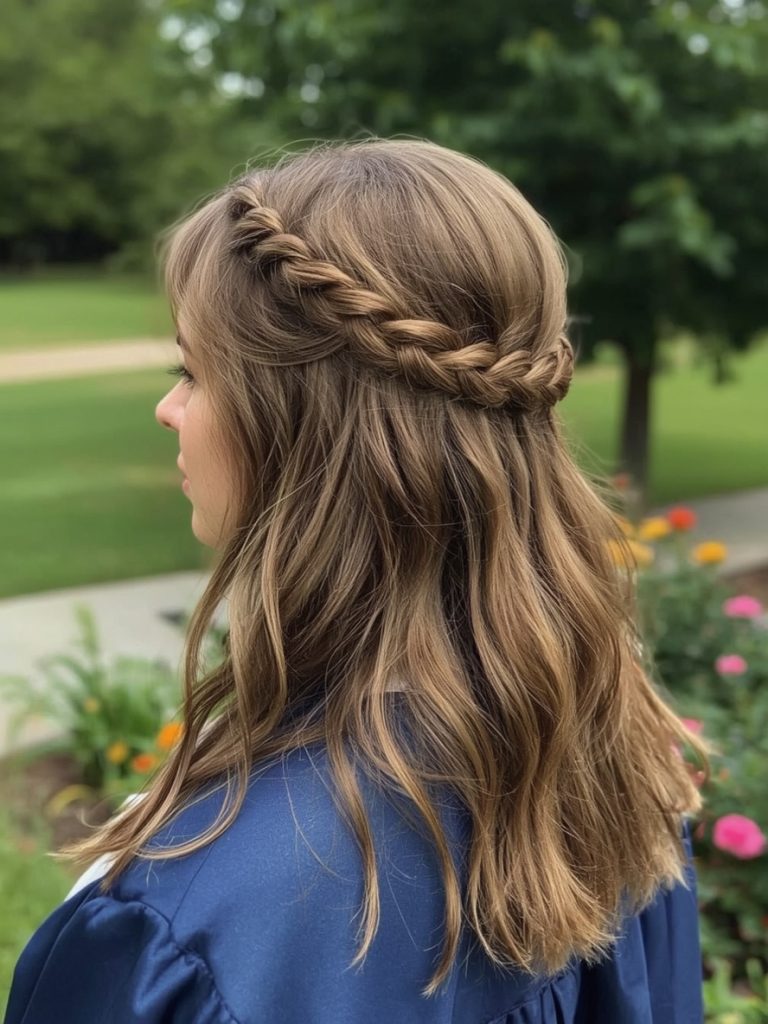 Sleek High Ponytail Graduation Hair