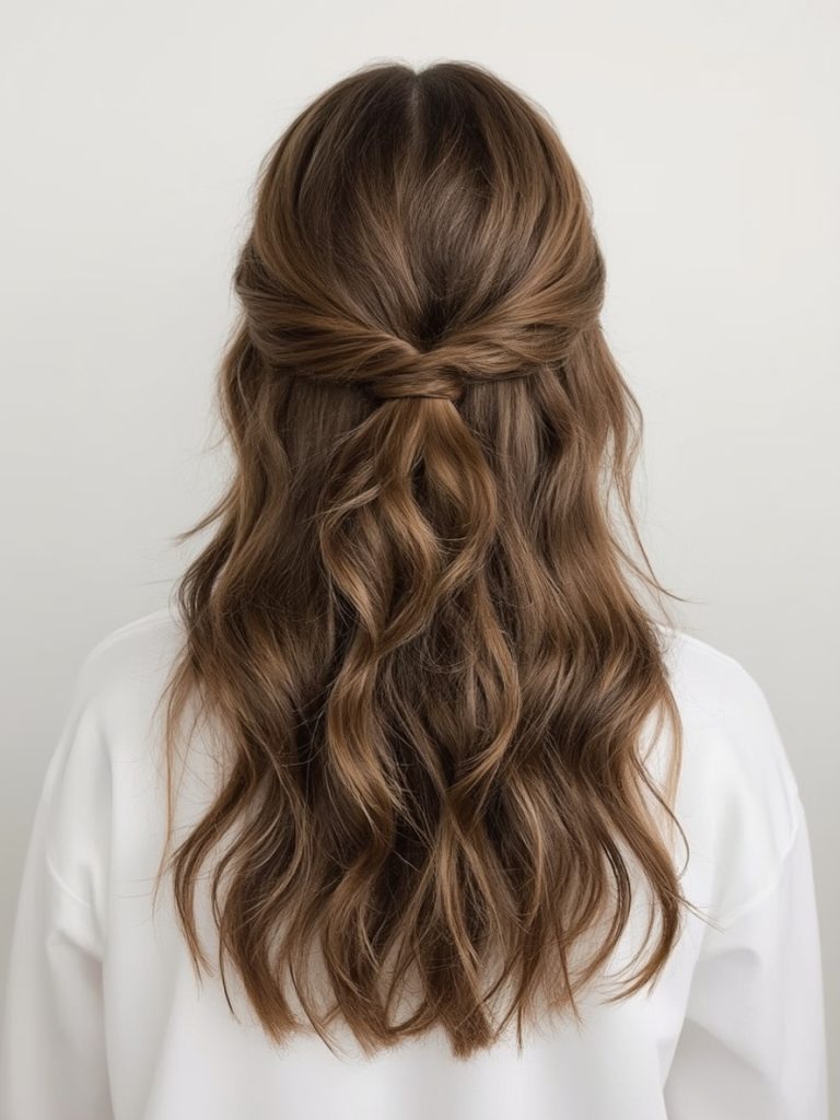  Side Swept Waves Graduation Hair