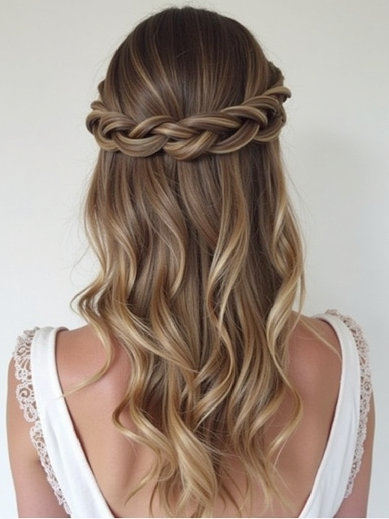 Long Haircut Ideas: Low Ponytail with Braided Detail