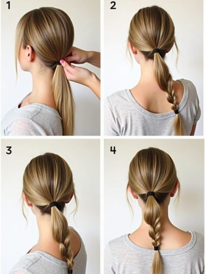 Easy Hairstyles For School: Low Side Braid