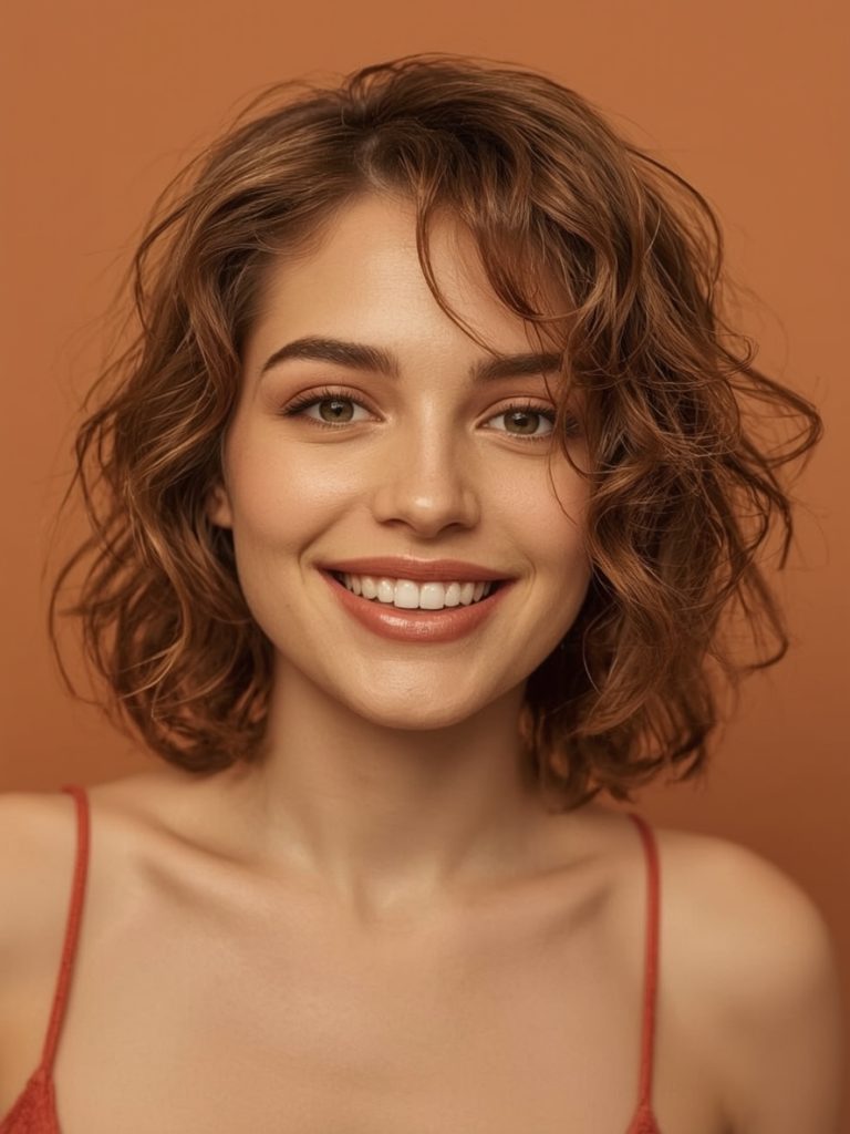 Butterfly Haircut Long Hair For Round Face: Dark Roots