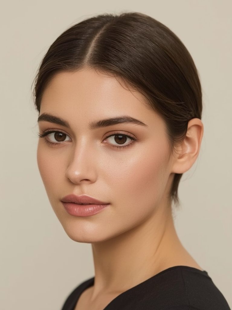 Butterfly Haircut Long Hair For Round Face: Sleek and Straight