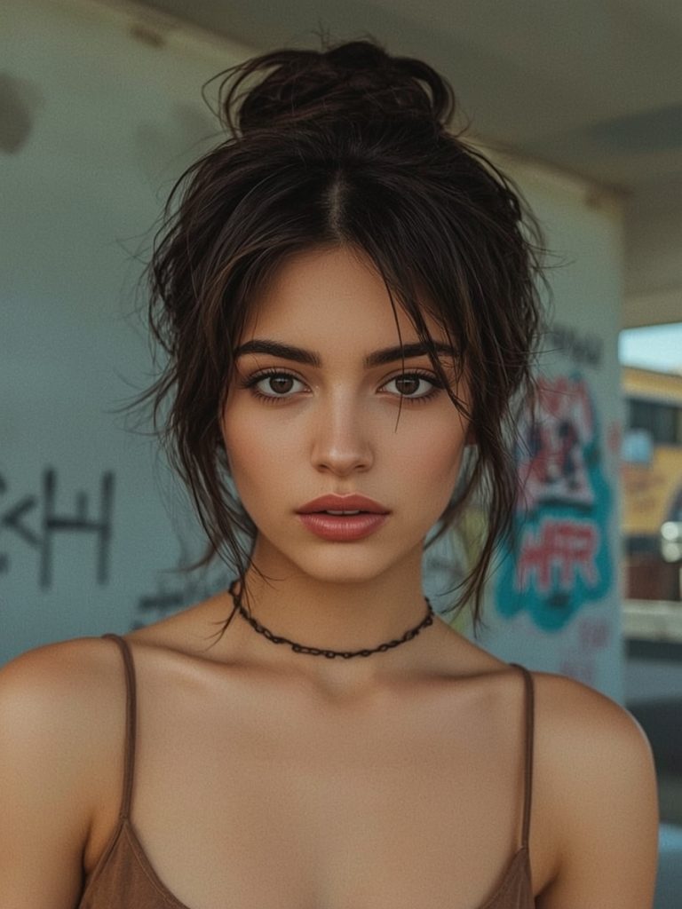 Summer Updos For Long Hair: Twisted Low Bun