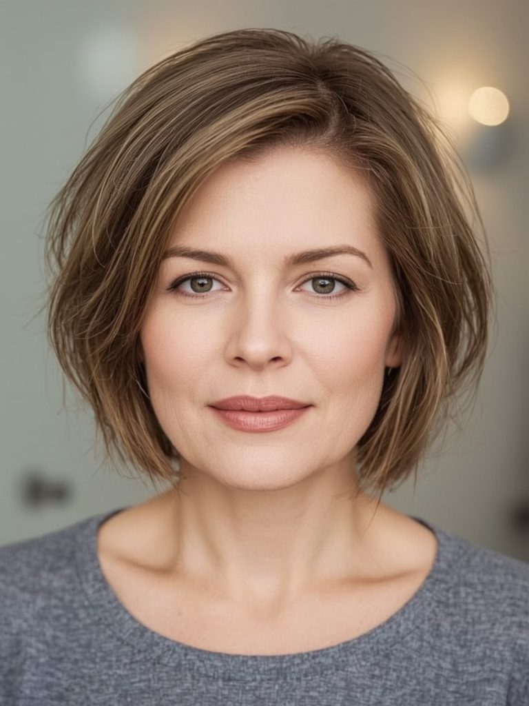 Bob For Thin Hair Older Women : The Silver Bob