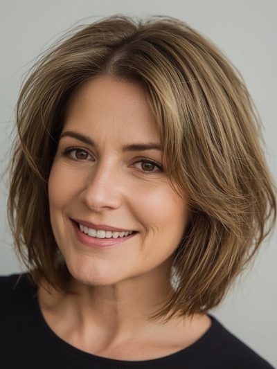 Bob For Thin Hair Older Women : The Highlighted Bob