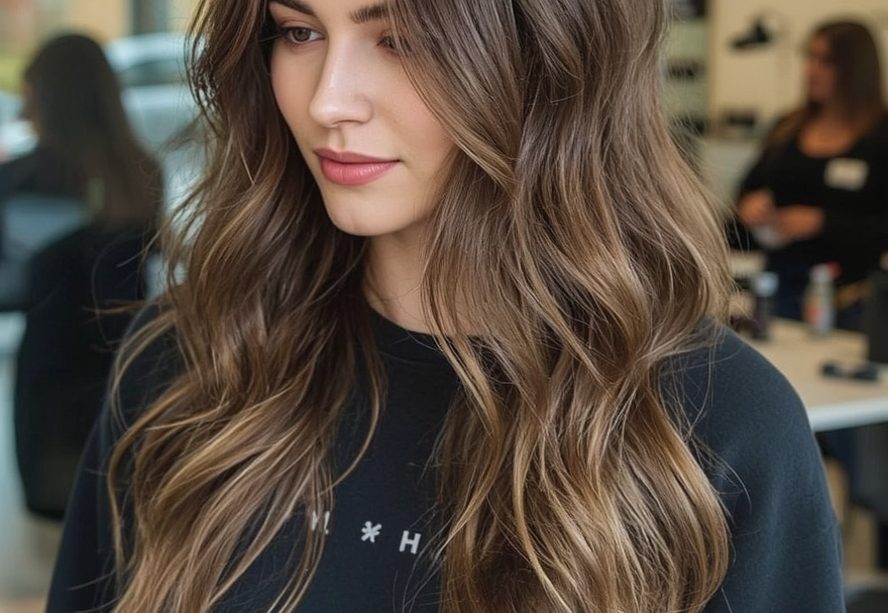 Ribboned Honey Brown Balayage