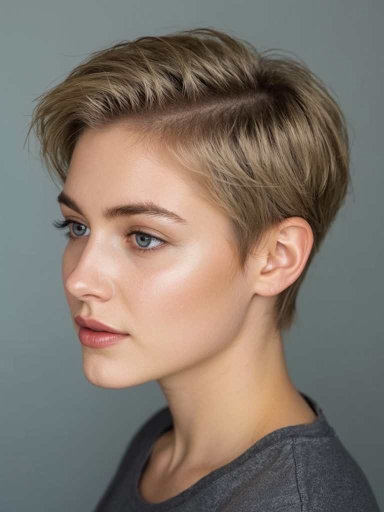 Butterfly Haircut Long Hair For Round Face: Angled Layers