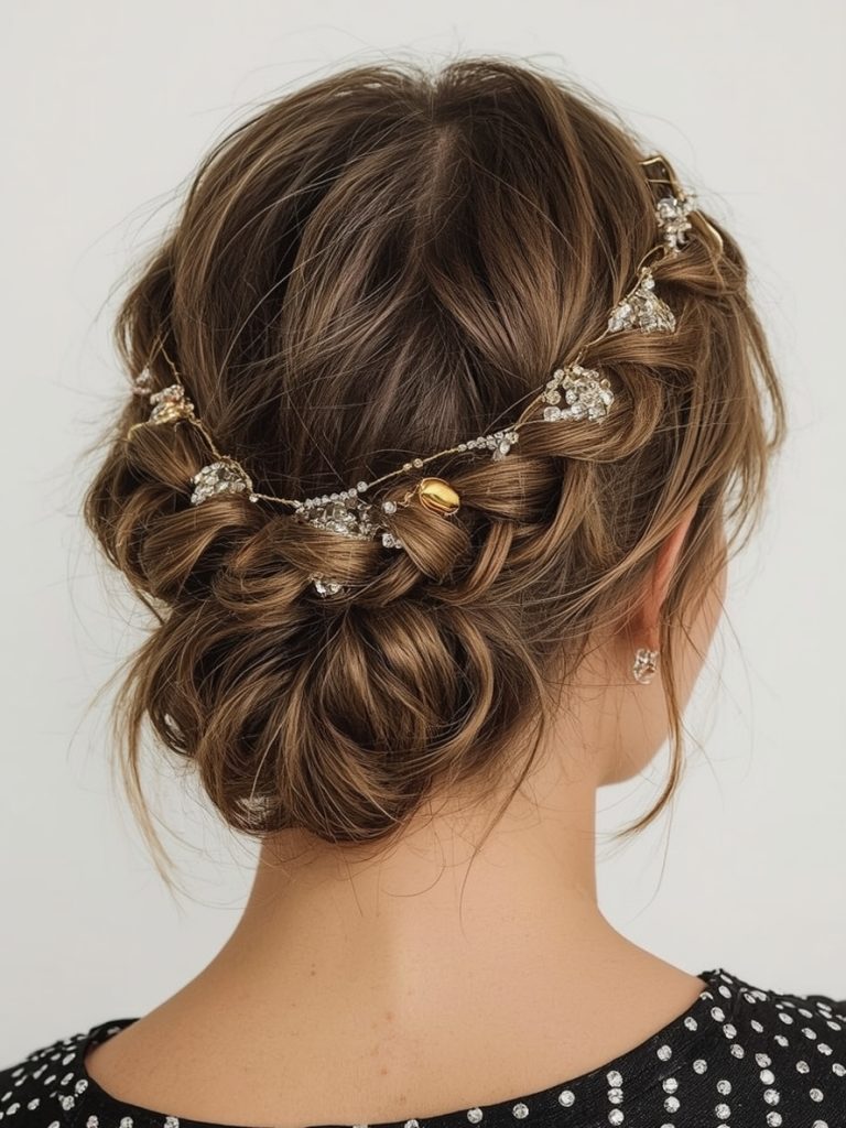 Hair Wrap Designs: The Metallic Marvel