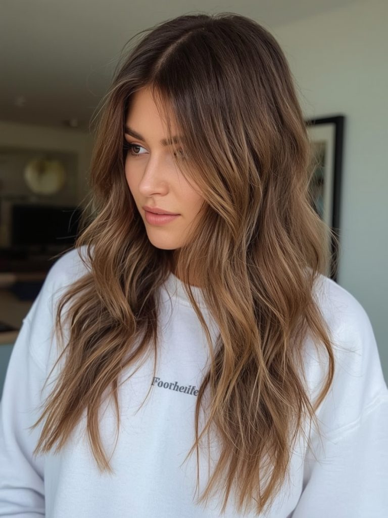 Chestnut Caramel Balayage