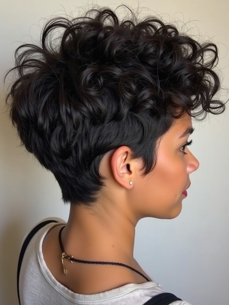 Stacked Pixie Haircut Back View: Sleek and Straight