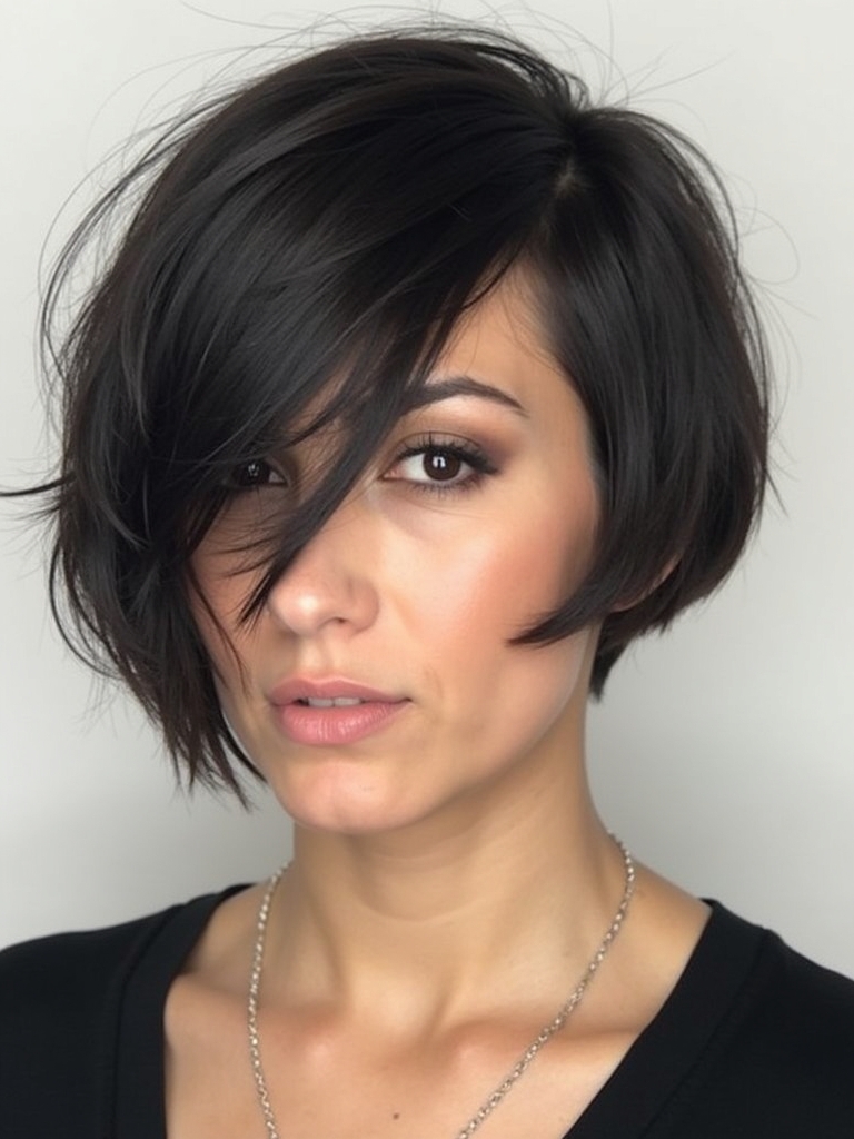 The Parted French Bob with Hair Accessory