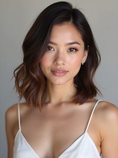 Collarbone Length Hair: Voluminous Curls