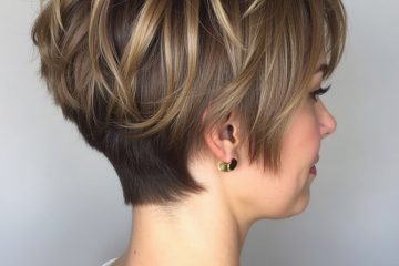 Stacked Pixie Haircut Back View: Choppy Layers