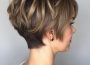 Stacked Pixie Haircut Back View: Choppy Layers