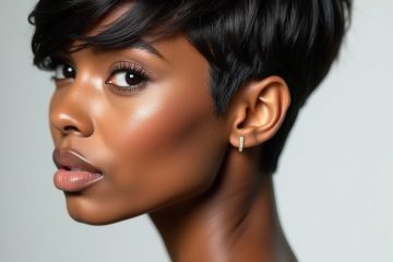 Short Hair Back View: Swept Back Pompadour